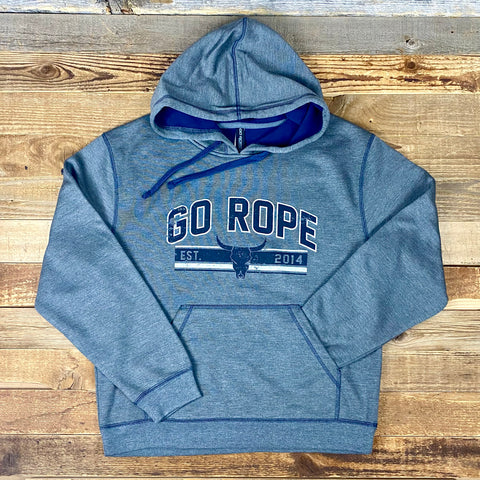 Go Rope Motto Ultra Performance Hoodie  - Heather Navy