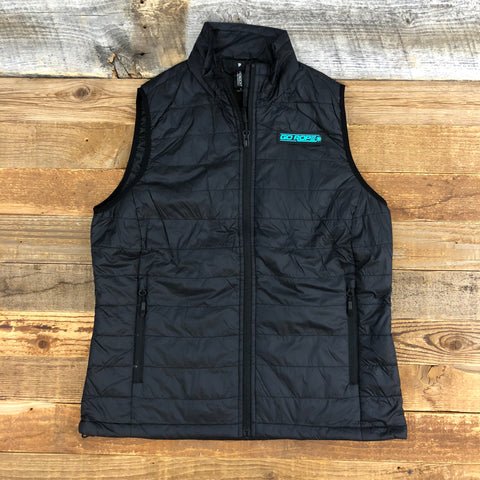 Women's Puffer Vest - Turquoise Patch