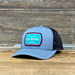 Life is Short Aqua Patch Hat - Heather Grey/Black